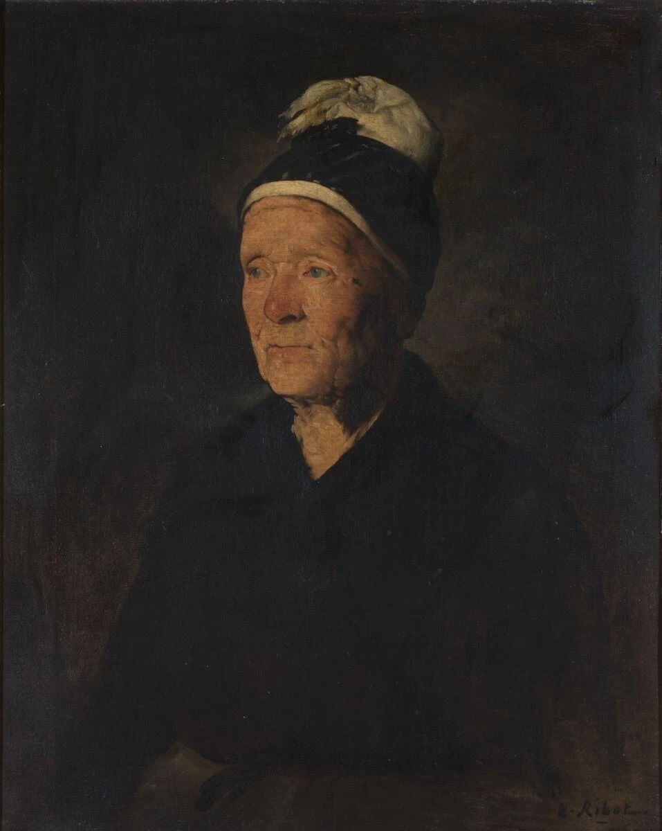 Augustin Théodule Ribot - 111, Ritratto di donna vecchia, Musée d'Unterlinden, Colmar
